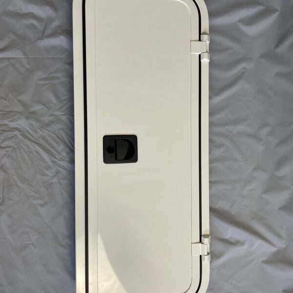 Serviceklappe Klappenrahmen, 950 x 370 mm, weiß Alu pulverbeschichtet
