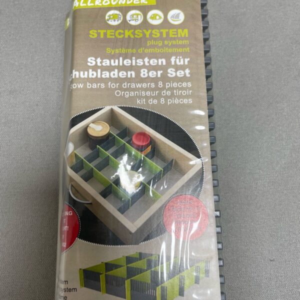 Stauleisten für Schubladen, 8er Set , Purvario
