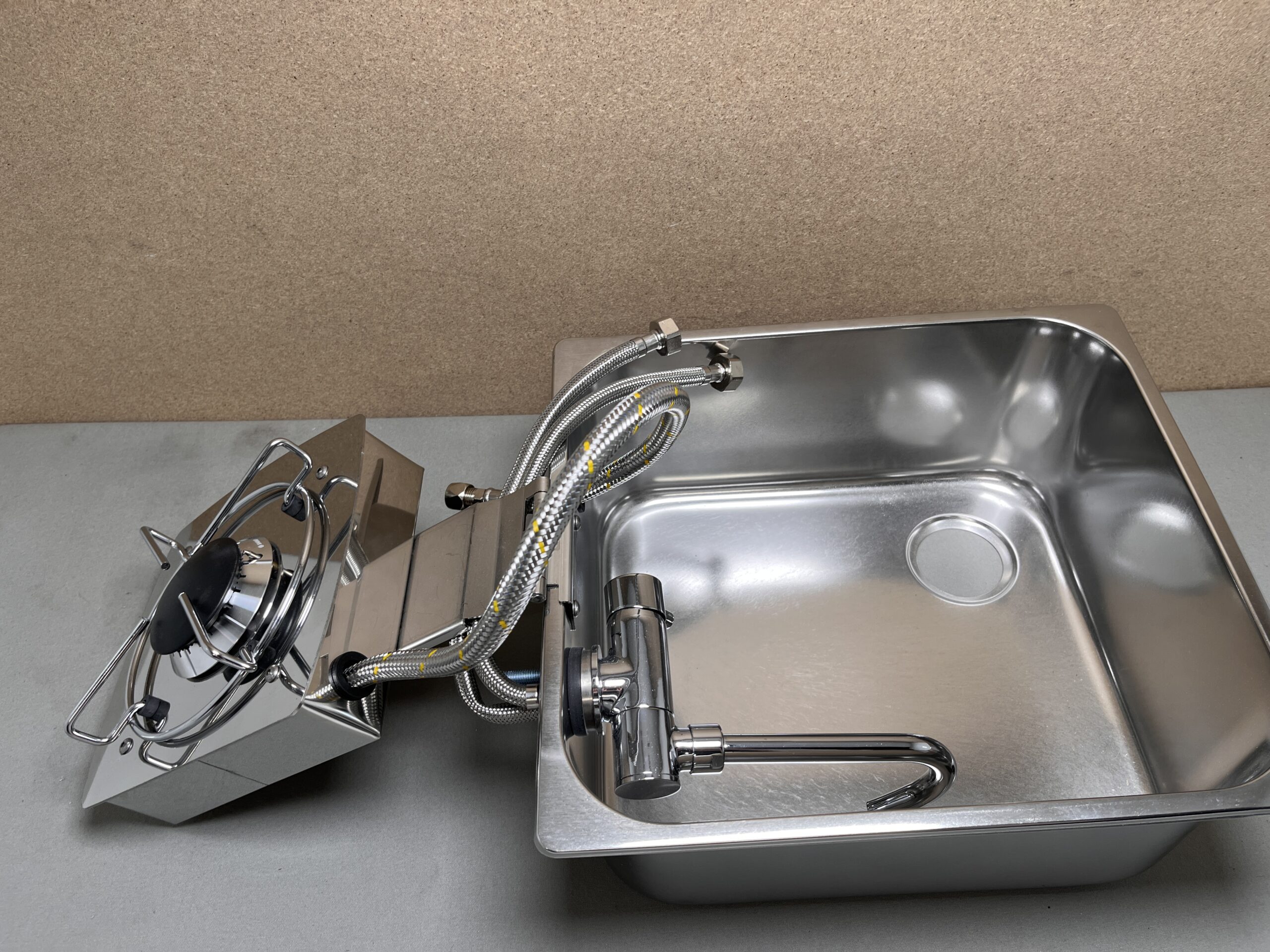 Can Spüle-Kocher Kombination schwarz Art.-Nr.: 70505 neu ohne Glasabdeckung