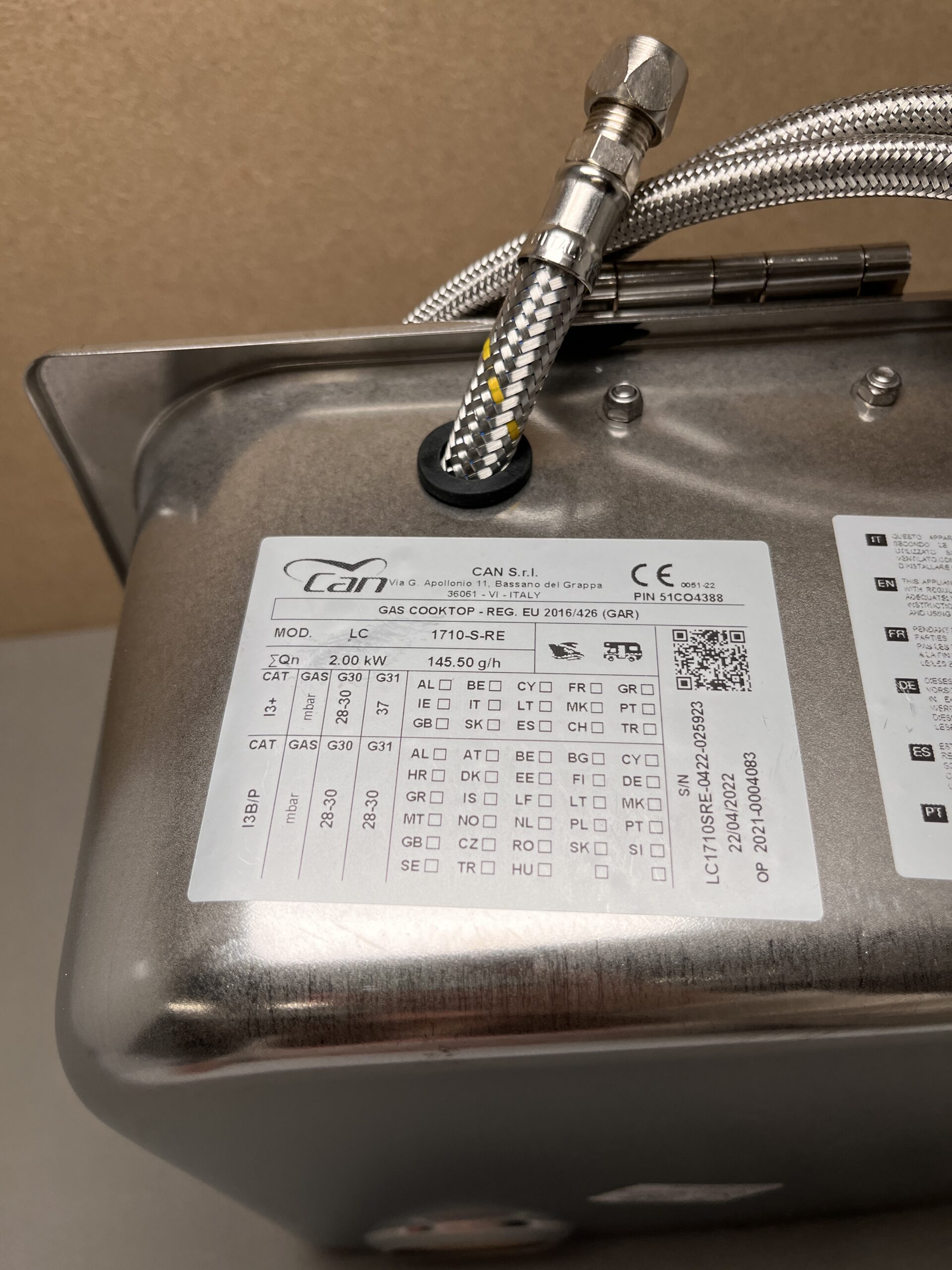 Can Spüle-Kocher Kombination schwarz Art.-Nr.: 70505 neu ohne Glasabdeckung