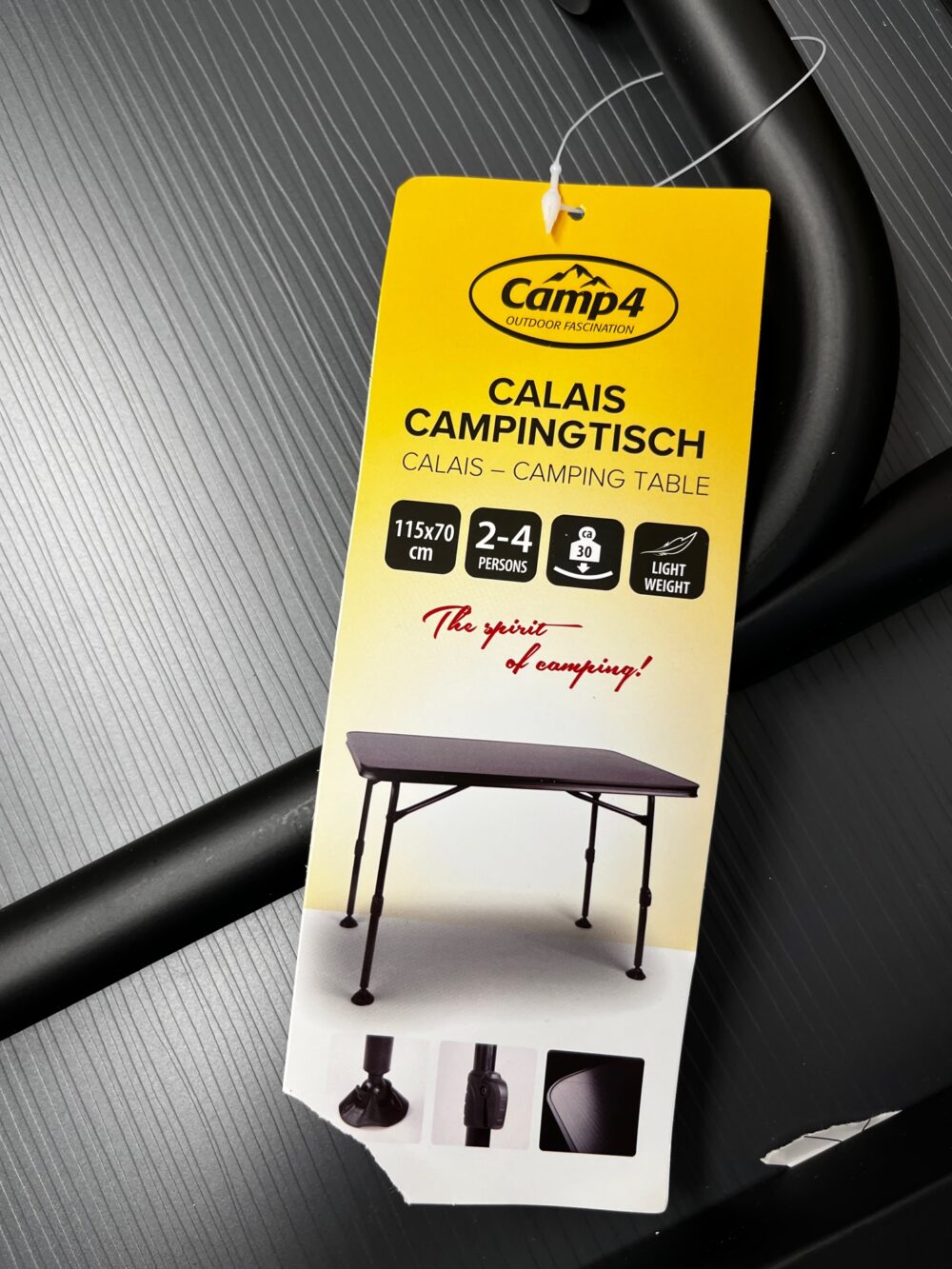 Camp4 Campingtisch Calais 115x70cm 2-4 Personen – Bild 3