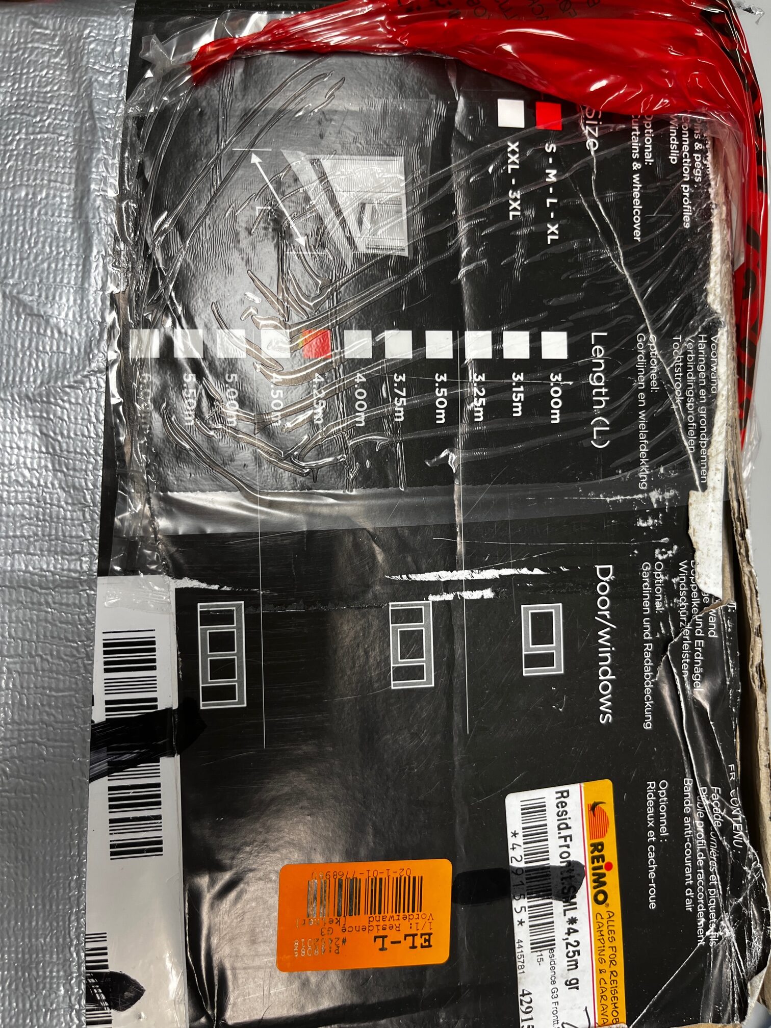 Thule Residence Front 4,25m Vorderwand Markisenvorzelt