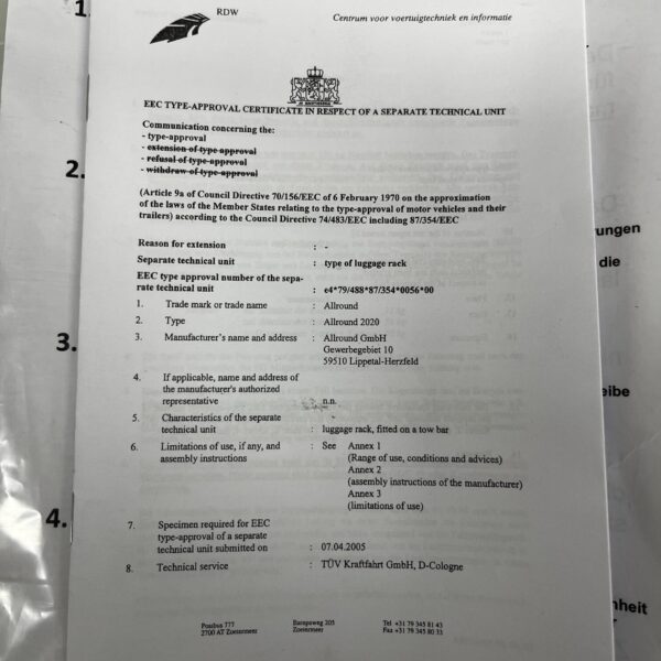 Allround Rollerträger mit Auffahrrampe