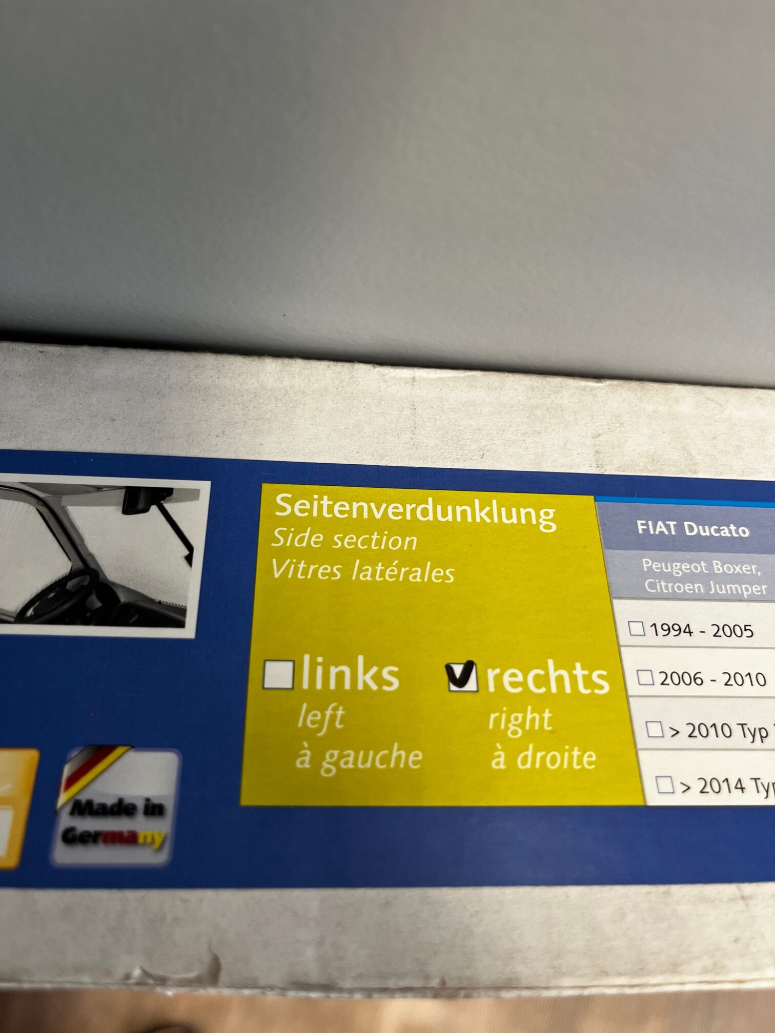 Remis Remifront Verdunklungslösung Fahrerkabine Sprinter/VW Crafter >2006 links