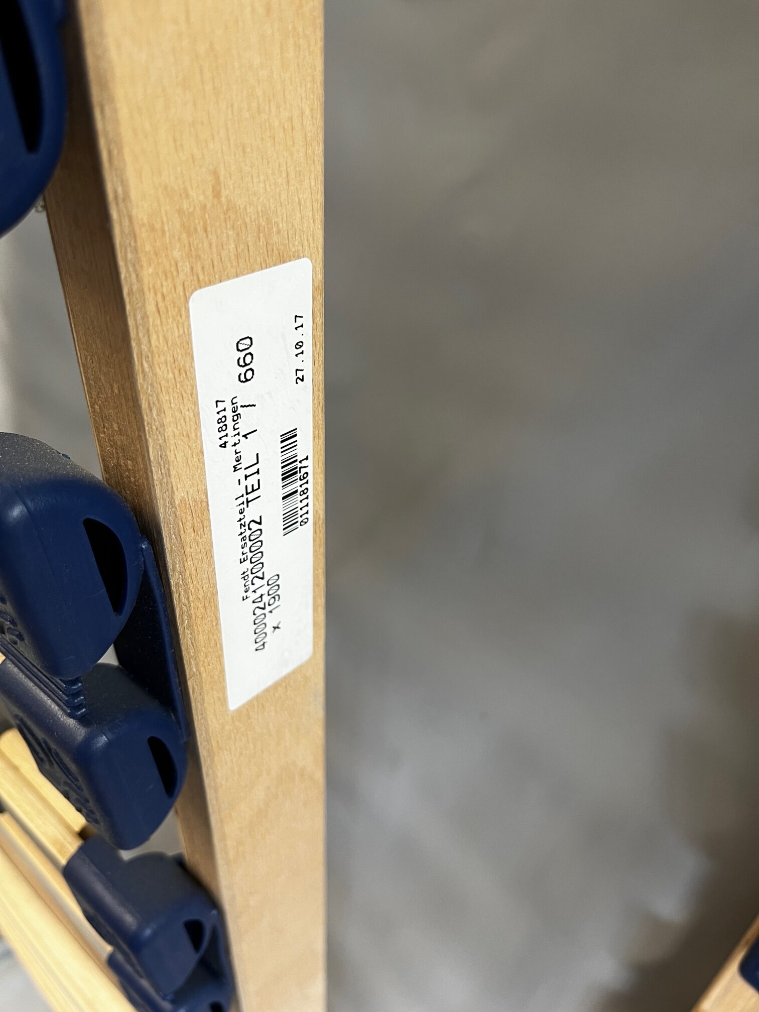 Fendt Lattenrost Ersatzteil 190x132cm 2-teilig