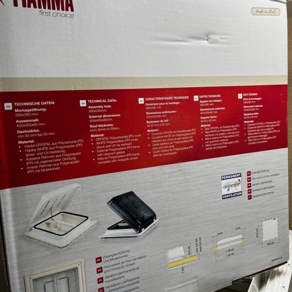 Fiamma Vent weiß mit Moskitonetz