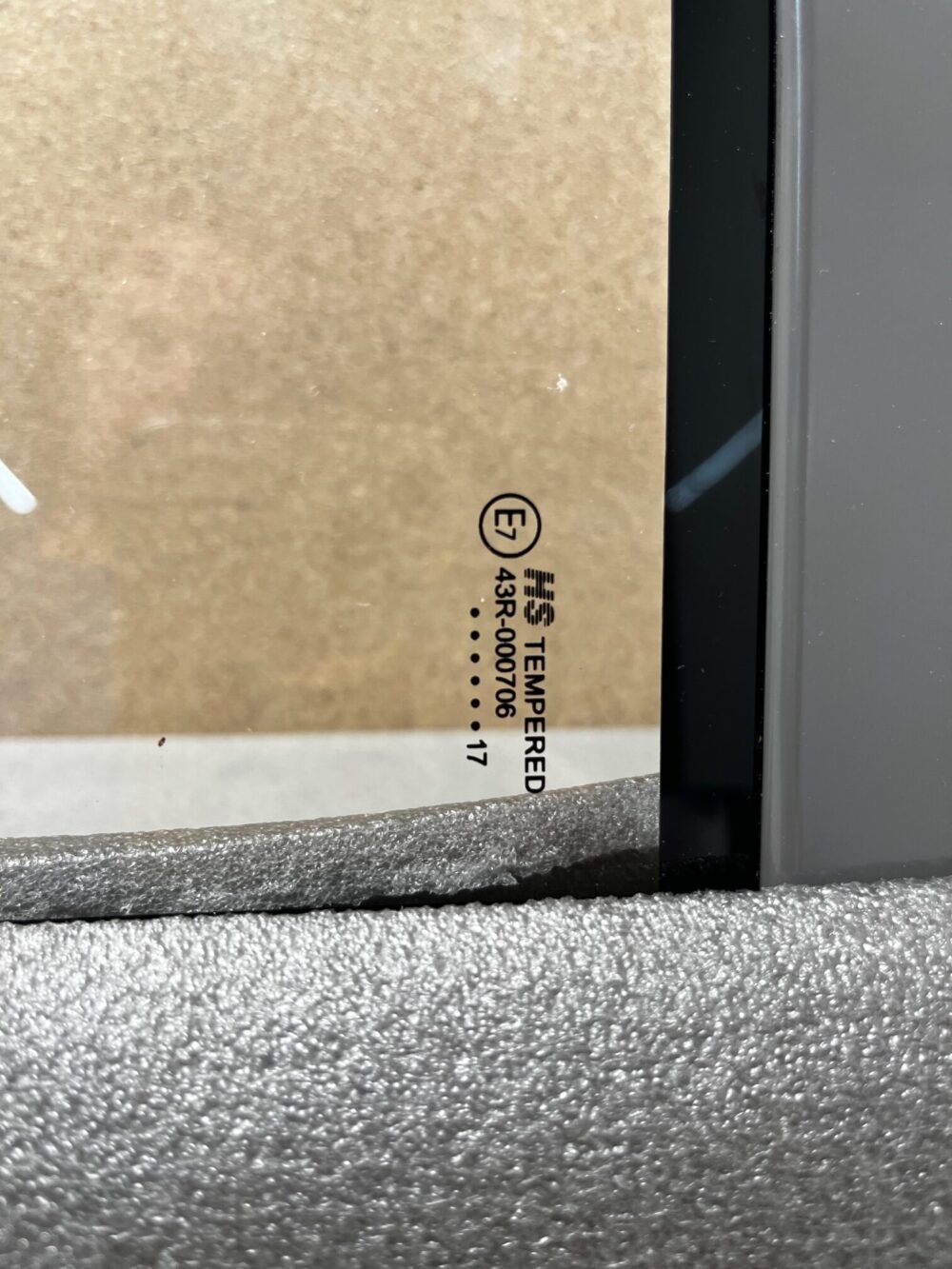 Hymer B 678 Scheibe links Fahrerseite einfachverglast Fahrerhausfenster