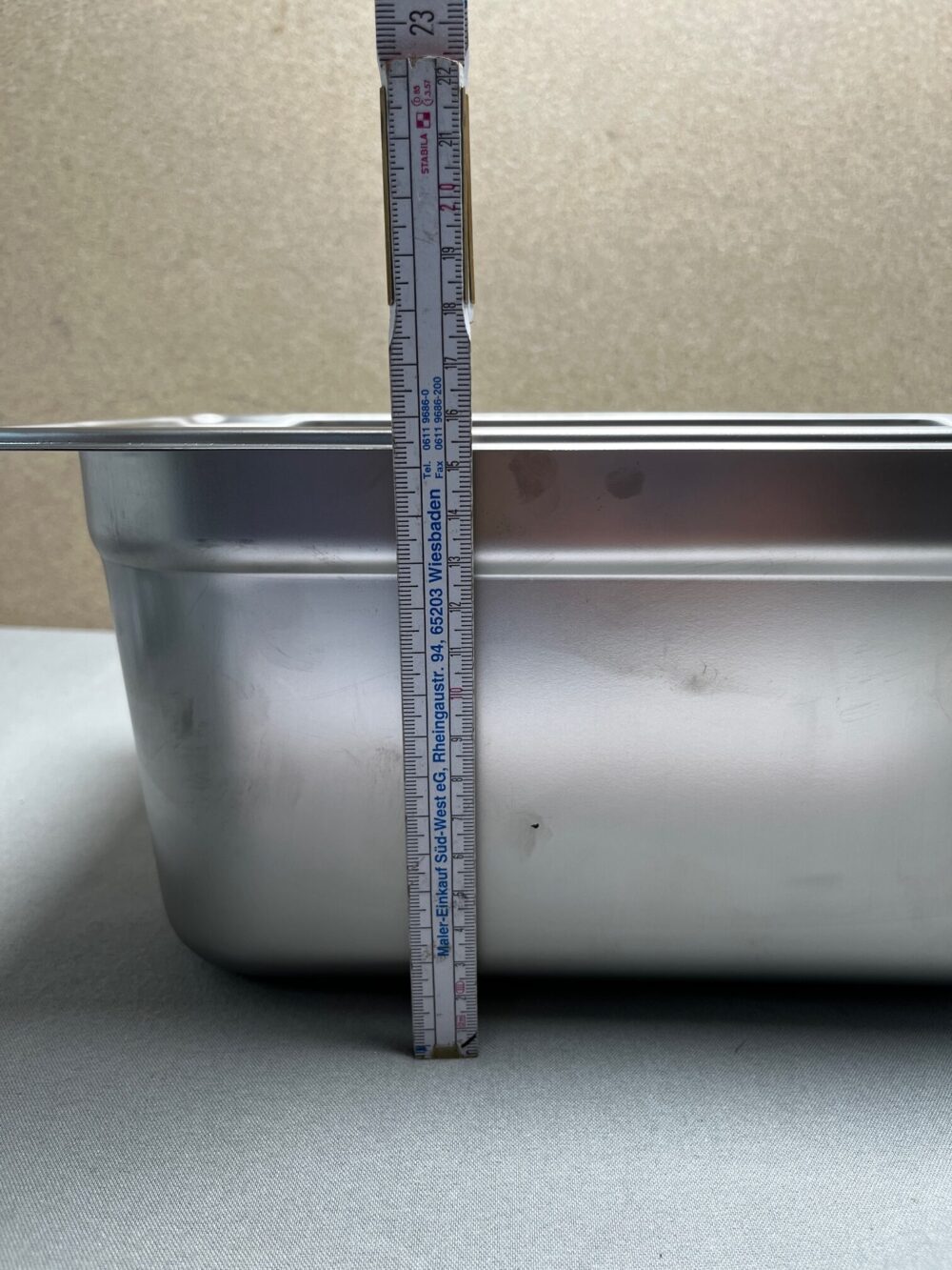 Waschbecken Edelstahl 32,5x17,5 cm für Wohnmobil