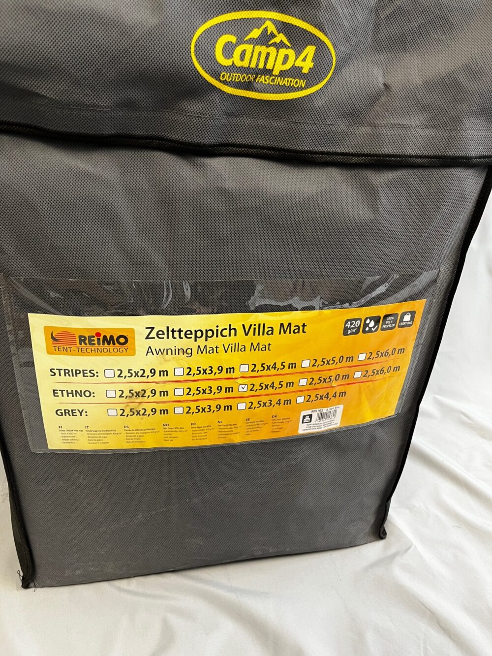 Camp4 Zeltteppich Villa Mat Ethno 2,5x4,5m