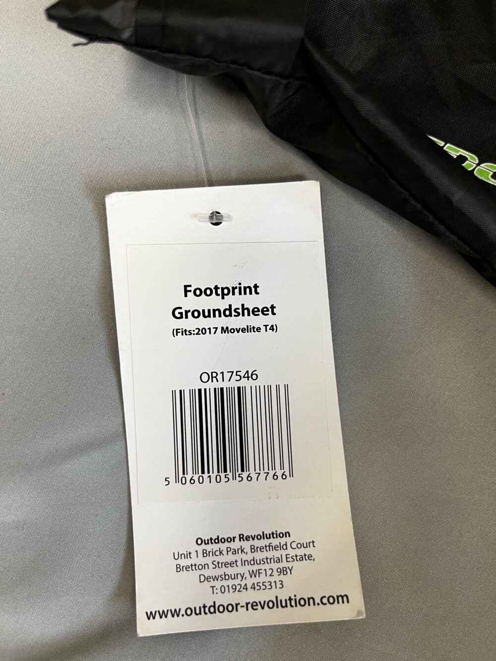 Outdoor Revolution Bodenplane Footprint Groundsheet Movelite T4