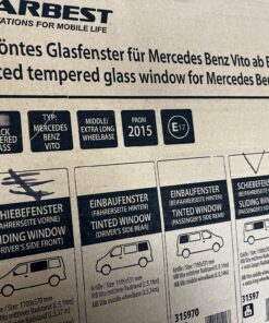 Carbest getöntes Schiebefenster Mercedes Benz Vito ab Bj. 2015 Beifahrerseite vorne 1100x570