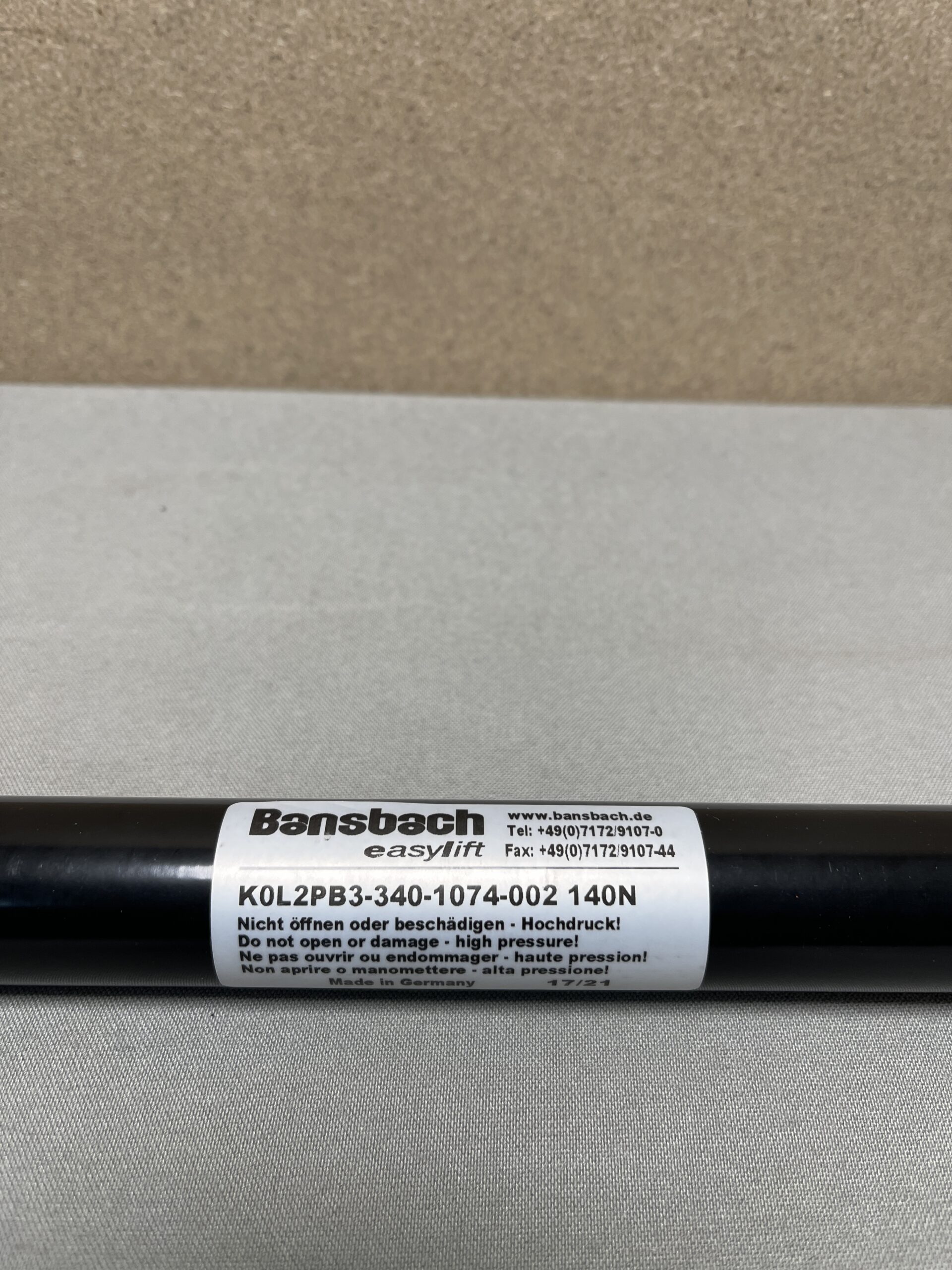 Gasdruckdämpfer Bansbach easylift 77cm 140N