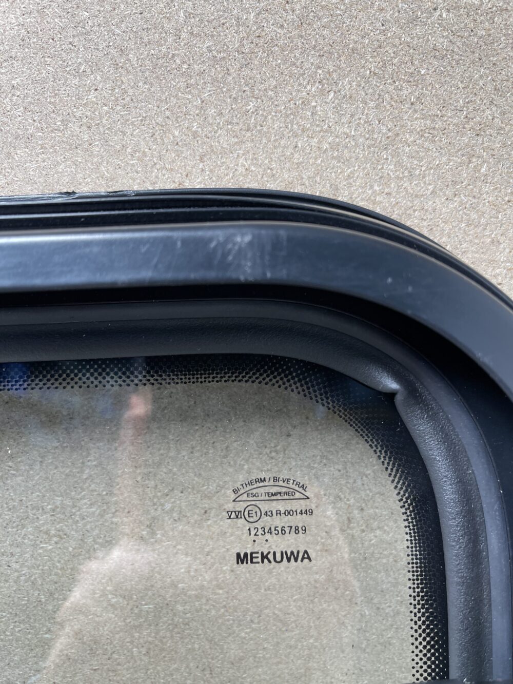Mekuwa Echtglas Ausstellfenster 800x450mm