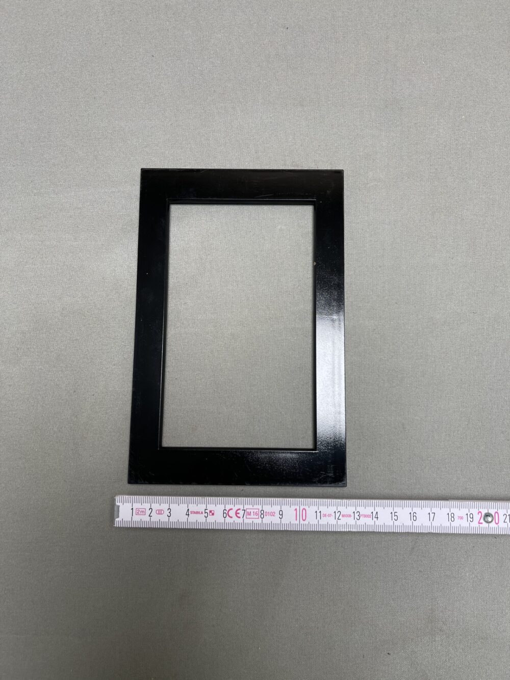 Rahmen schwarz für Bedienpanel 19,5x13cm