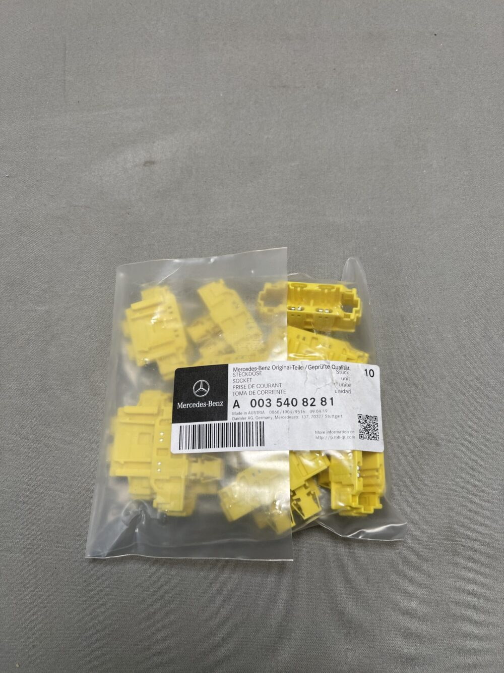 Mercedes Benz Original Wiring Connector Cable Plug A0035408281 10er Set