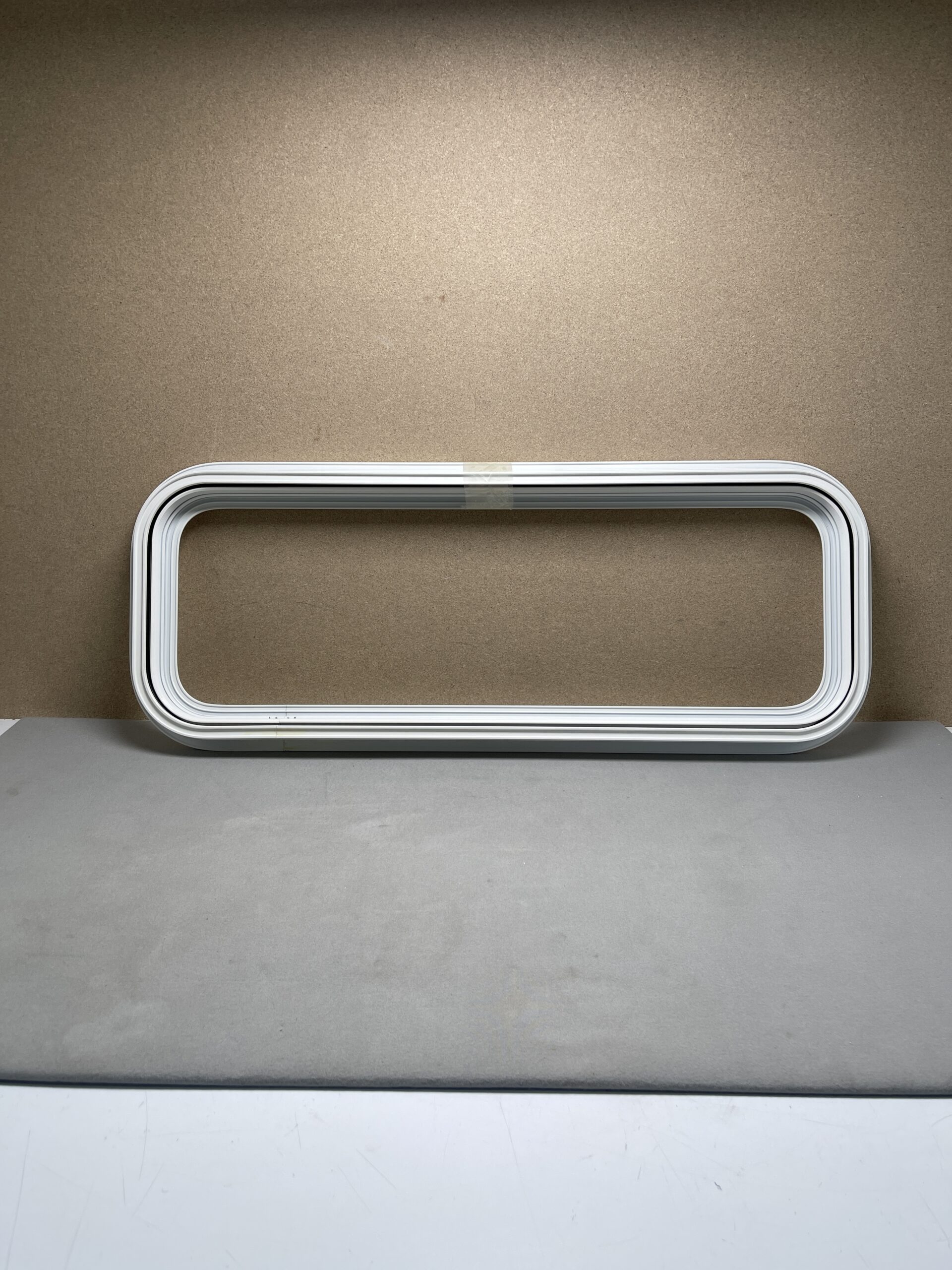 Mekuwa Klappenrahmen für Serviceklappe Alu pulverbeschichtet 800x300