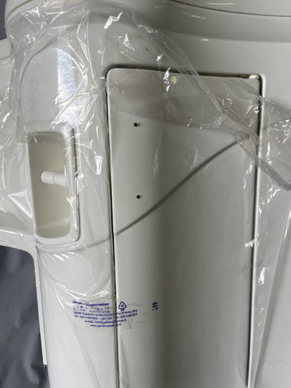 Galleno Plastica Waschtisch Waschbecken rechts 910x300x810 mm weiß Wohnmobil
