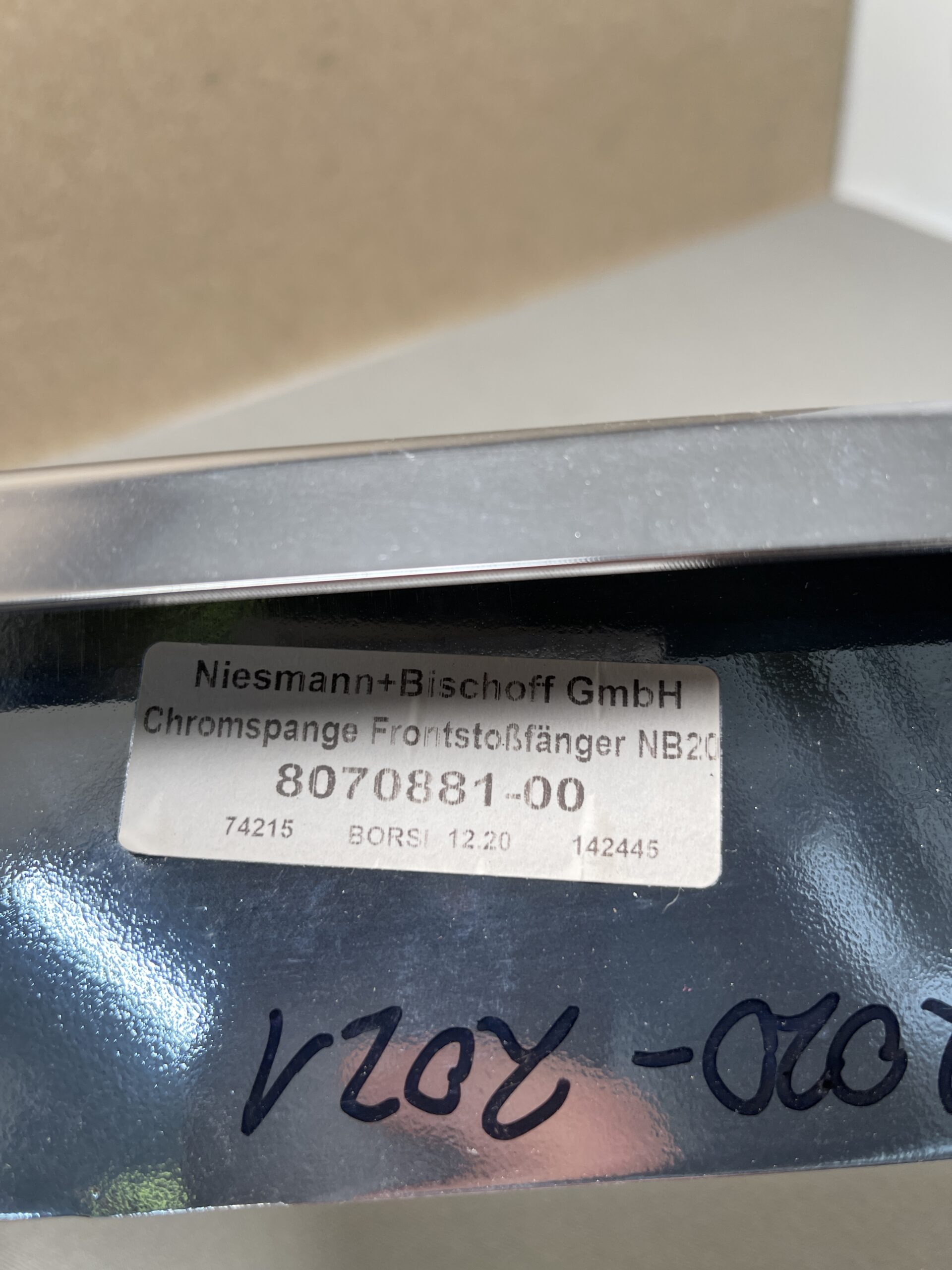 Niesmann Bischoff Chromspange Frontstoßfänger NB2020-2021