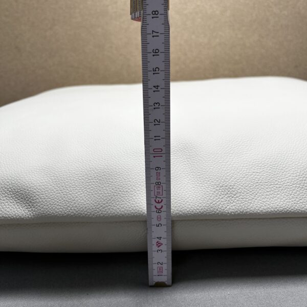 Niesmann & Bischoff Echtlederkissen mit Klett creme 50x58cm