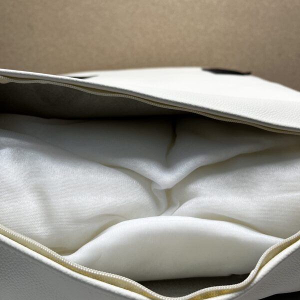 Niesmann & Bischoff Echtlederkissen mit Klett creme 50x58cm