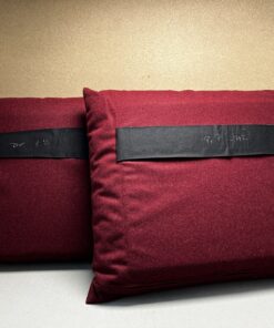 Niesmann & Bischoff Kissensatz mit Klett Weinrot Filz NB30 6.9Q 7.4E Modern