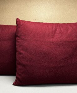 Niesmann & Bischoff Kissensatz mit Klett Weinrot Filz NB30 6.9Q 7.4E Modern