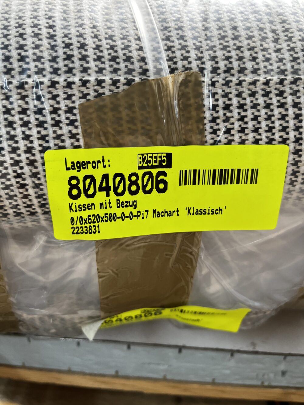 Niesmann & Bischoff Kissenset schwarz weiß Strukturstoff 60x47cm