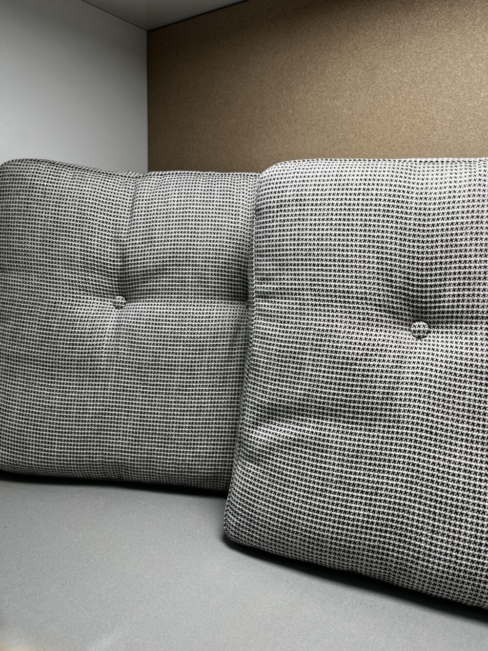 Niesmann & Bischoff Kissenset schwarz weiß Strukturstoff 60x47cm