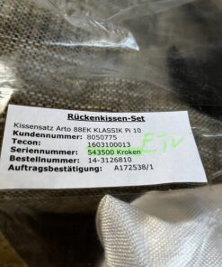 Niesmann & Bischoff Kissen braun beige Strukturstoff 50x50x18/8cm