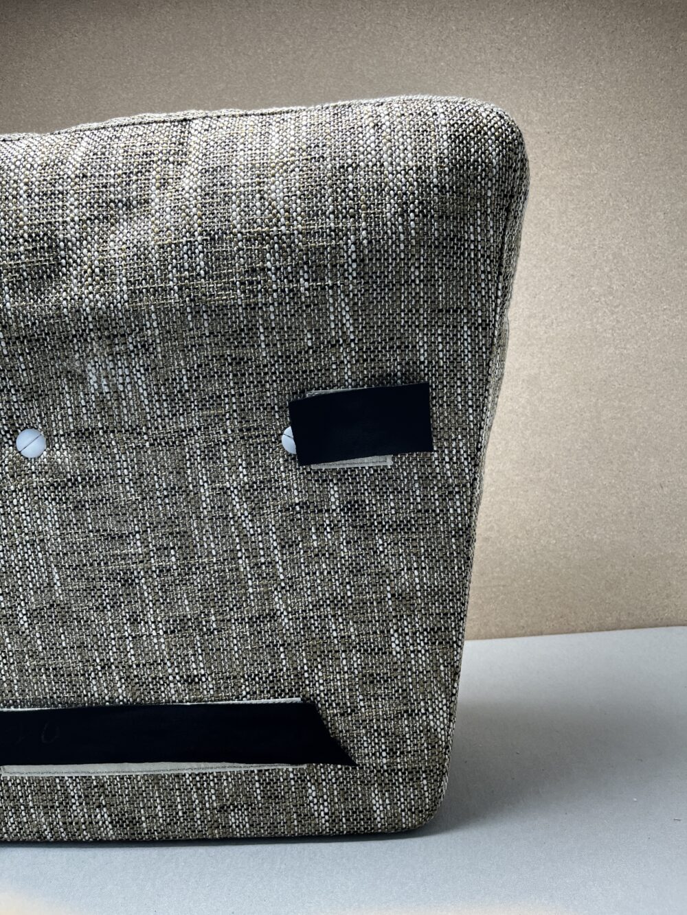 Niesmann & Bischoff Kissen braun beige Strukturstoff 40/48x50x18/8cm