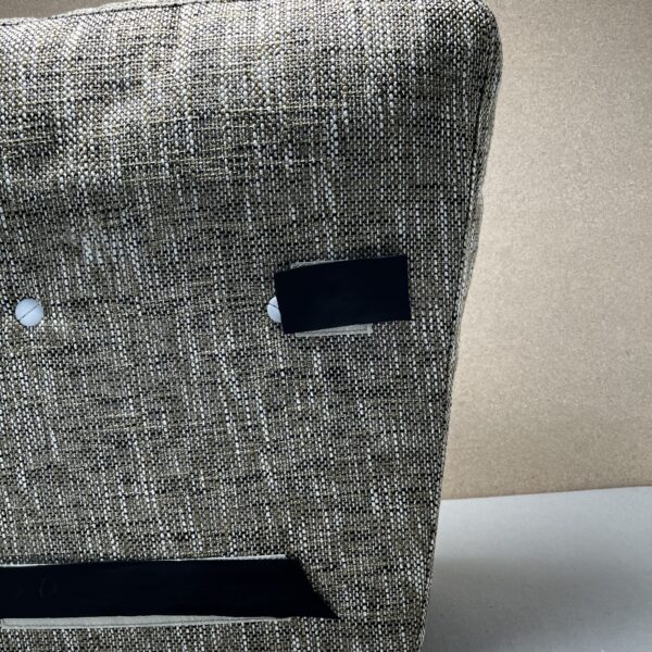 Niesmann & Bischoff Kissen braun beige Strukturstoff 40/48x50x18/8cm