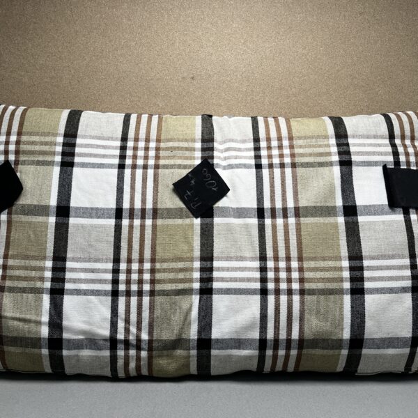 Niesmann & Bischoff Kissen kariert Tartan beige braun schwarz 83x48x8cm