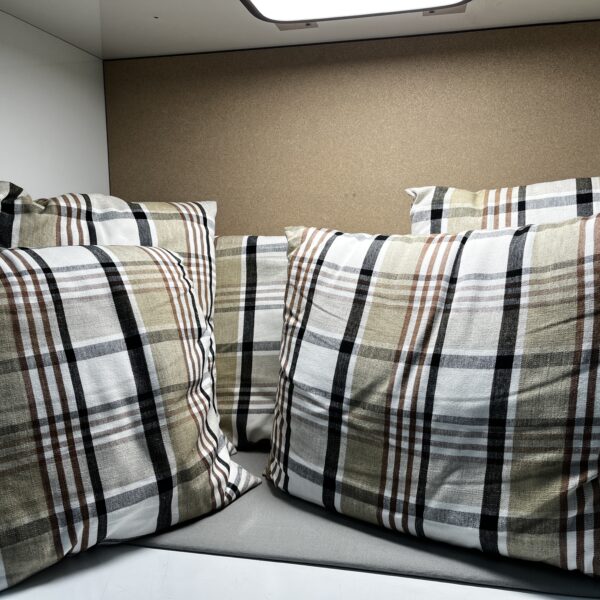 Niesmann & Bischoff Kissenset kariert Tartan beige braun schwarz