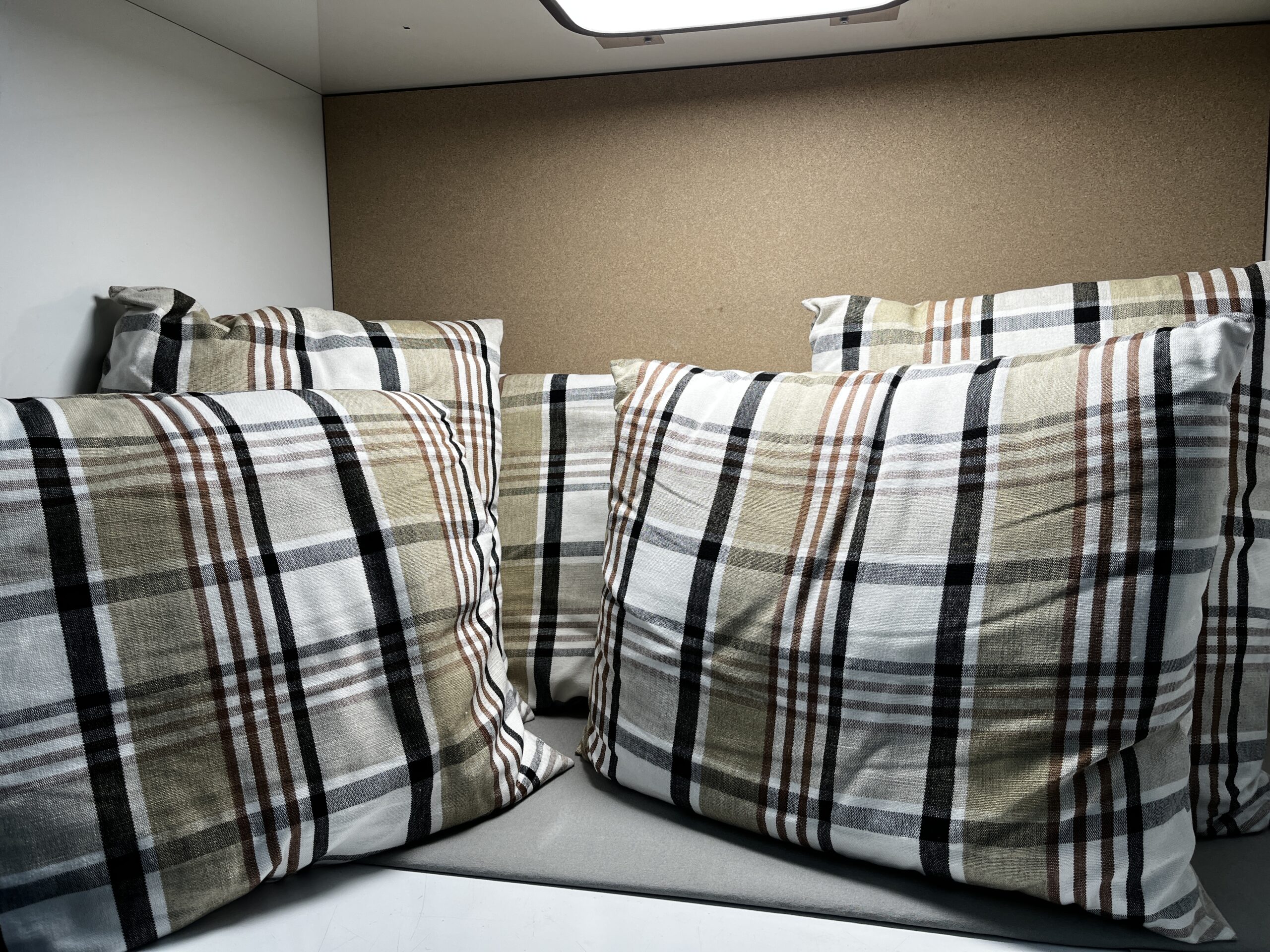 Niesmann & Bischoff Kissenset kariert Tartan beige braun schwarz