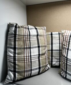 Niesmann & Bischoff Kissenset kariert Tartan beige braun schwarz