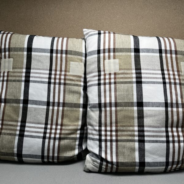 Niesmann & Bischoff Kissenset kariert Tartan beige braun schwarz