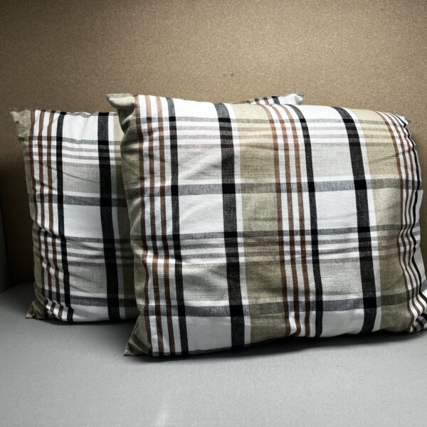 Niesmann & Bischoff Kissenset kariert Tartan beige braun schwarz