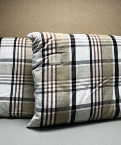 Niesmann & Bischoff Kissenset kariert Tartan beige braun schwarz