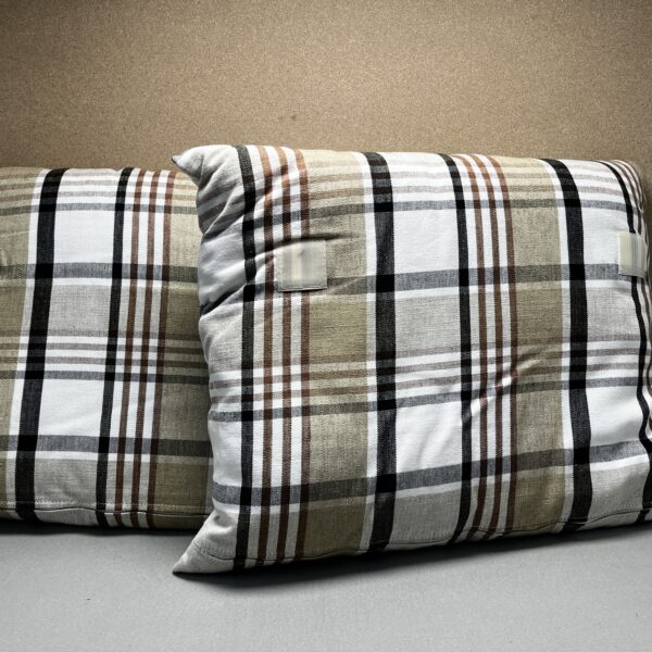 Niesmann & Bischoff Kissenset kariert Tartan beige braun schwarz