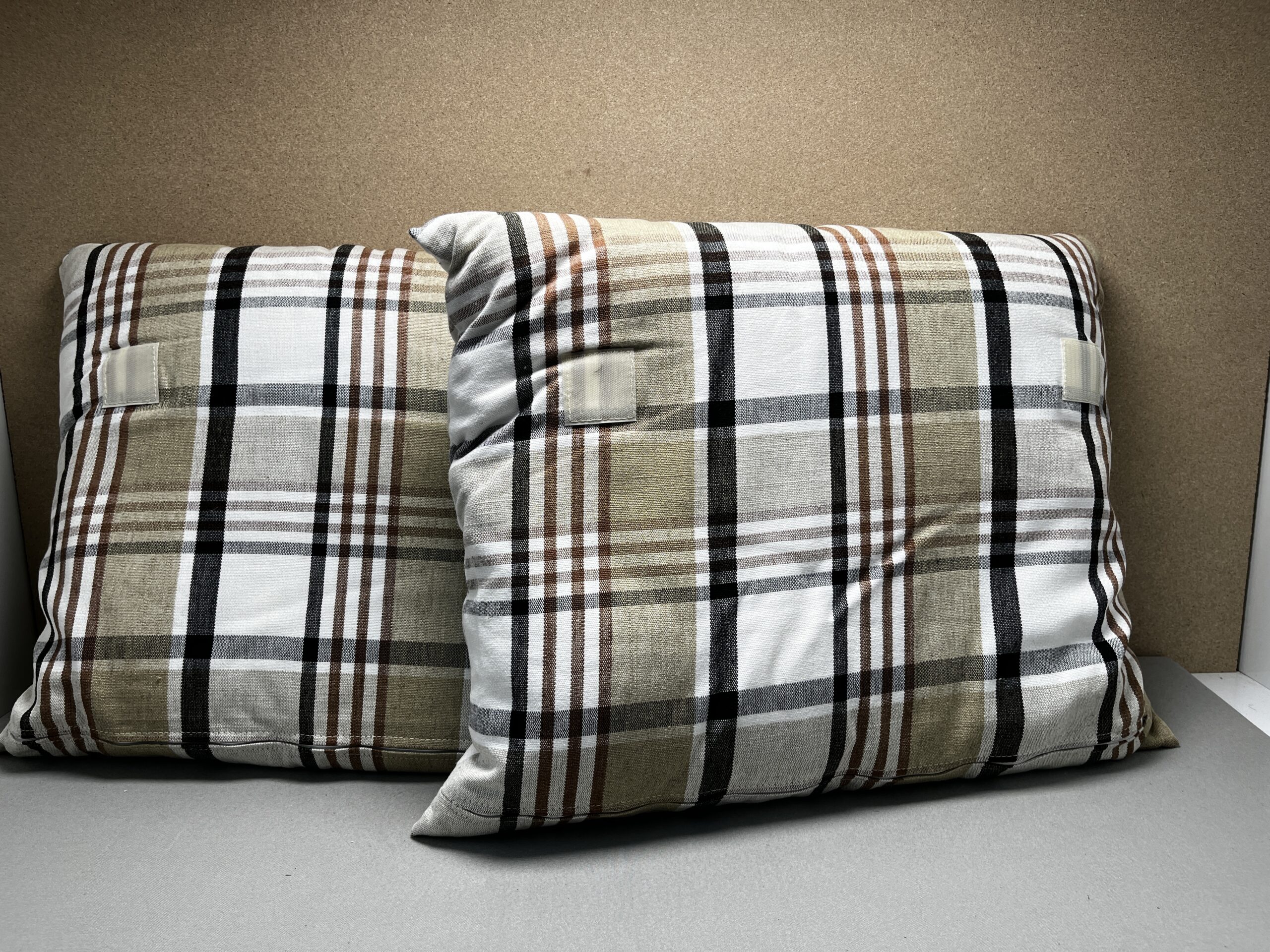 Niesmann & Bischoff Kissenset kariert Tartan beige braun schwarz