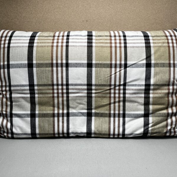 Niesmann & Bischoff Kissen kariert Tartan beige braun schwarz 86x48x8cm