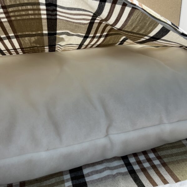 Niesmann & Bischoff Kissen kariert Tartan beige braun schwarz 86x48x8cm