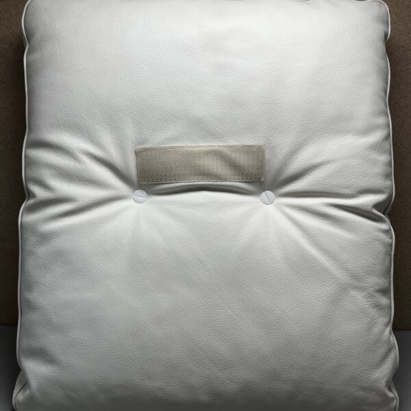 Niesmann & Bischoff Echtlederkissen mit Klett creme 50x58cm