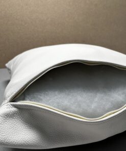 Niesmann & Bischoff Echtleder Zierkissen Creme 38x38cm