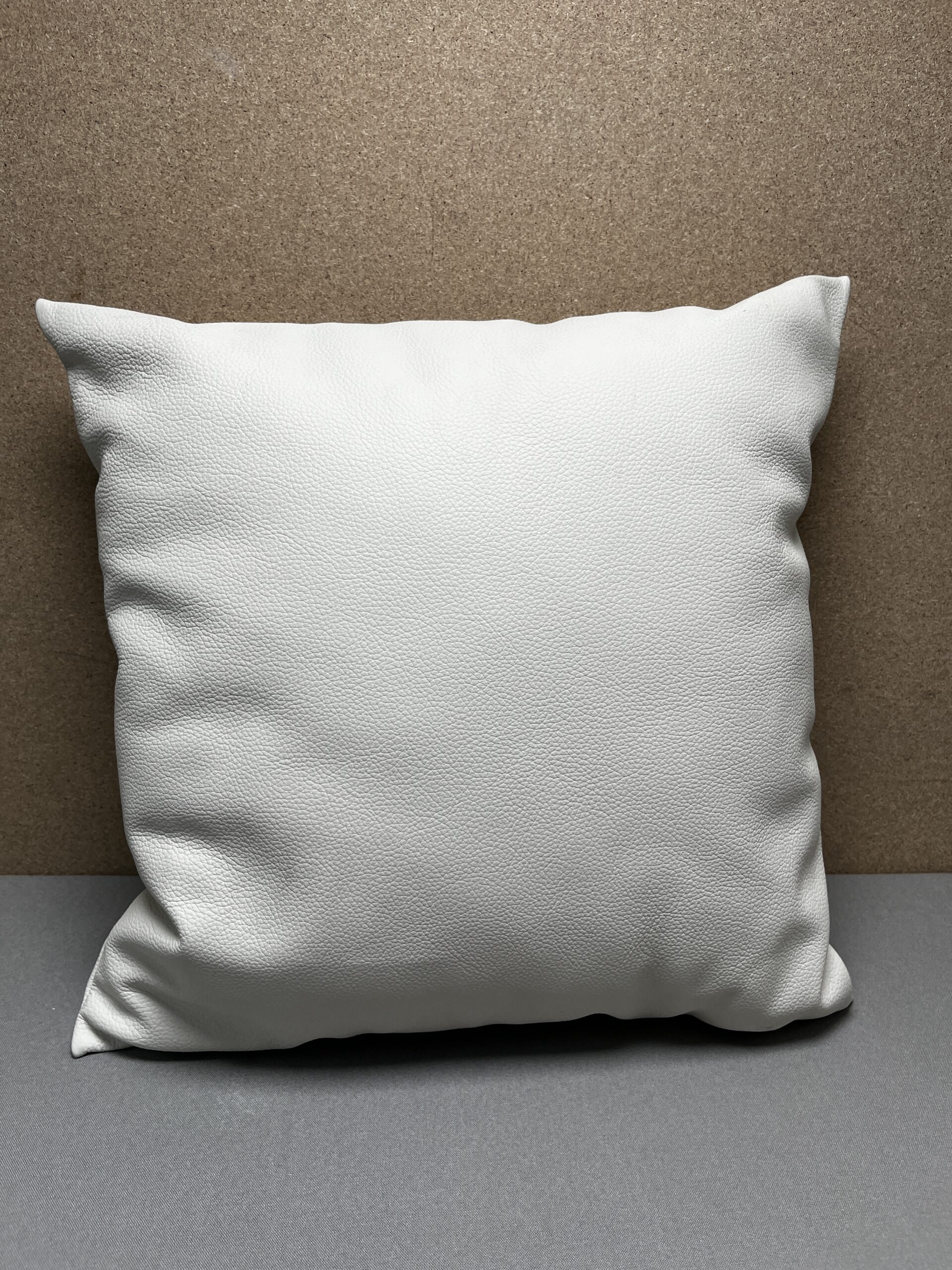 Niesmann & Bischoff Echtleder Zierkissen Creme 38x38cm