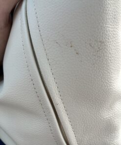 Niesmann & Bischoff Echtleder Zierkissen Creme 38x38cm