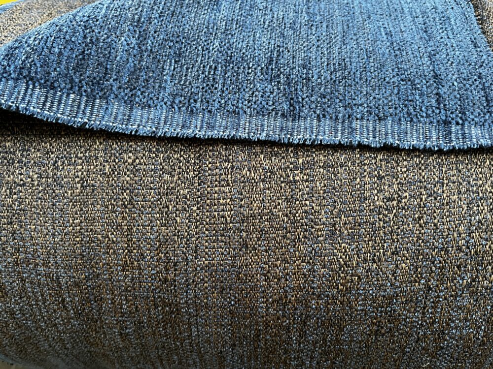 Meterware Polsterstoff Möbelstoff braun blau Breite 140cm 10 Meter