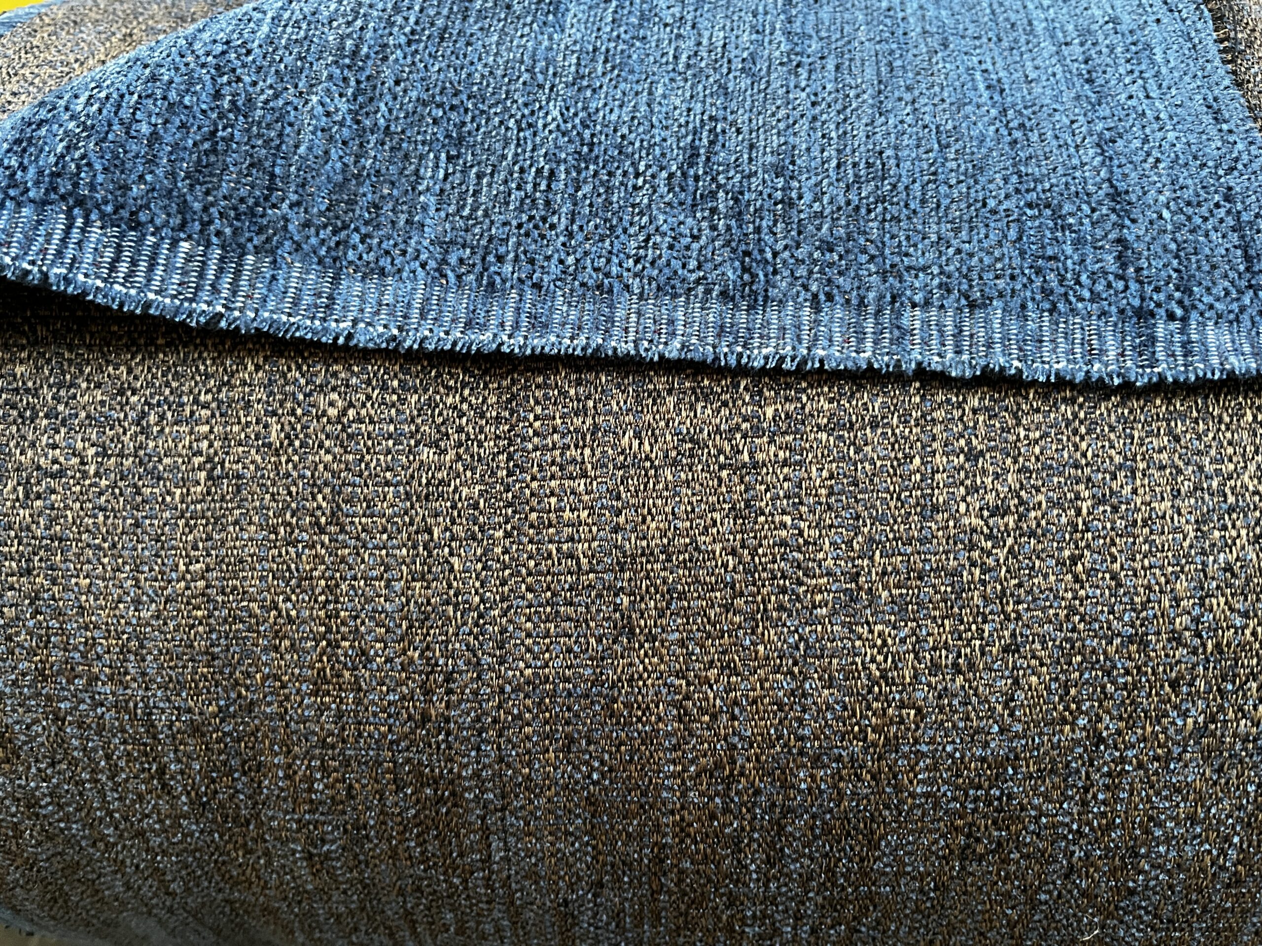 Meterware Polsterstoff Möbelstoff braun blau Breite 140cm 10 Meter