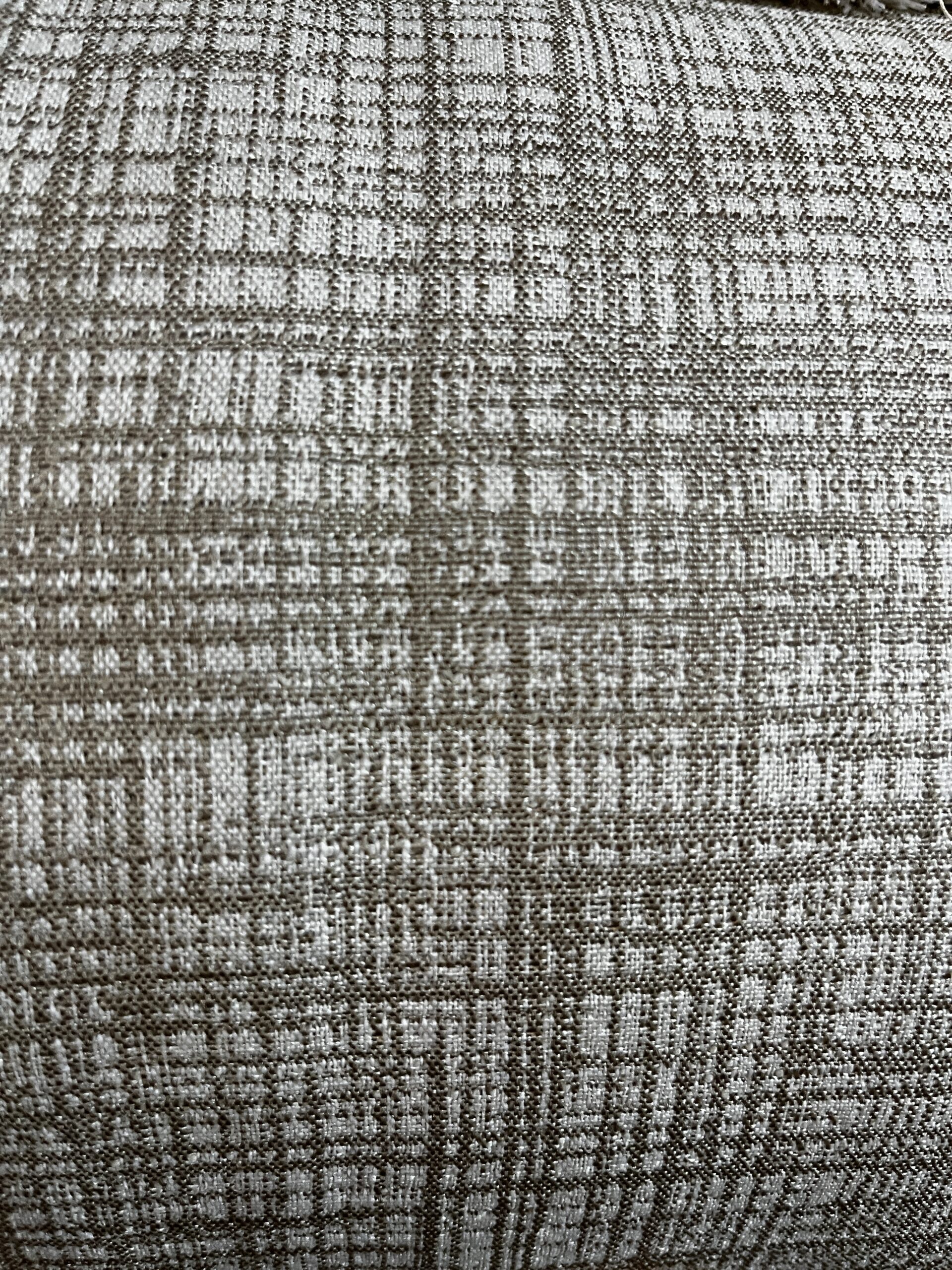 Meterware Polsterstoff Möbelstoff creme beige gemustert 10 Meter