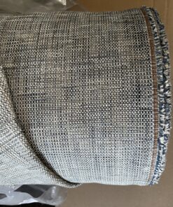 Capiro Klub Polsterstoff Möbelstoff blau creme Breite 140cm 10 Meter